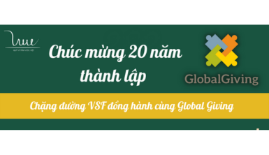 Chúc mừng 20 năm thành lập Global Giving!